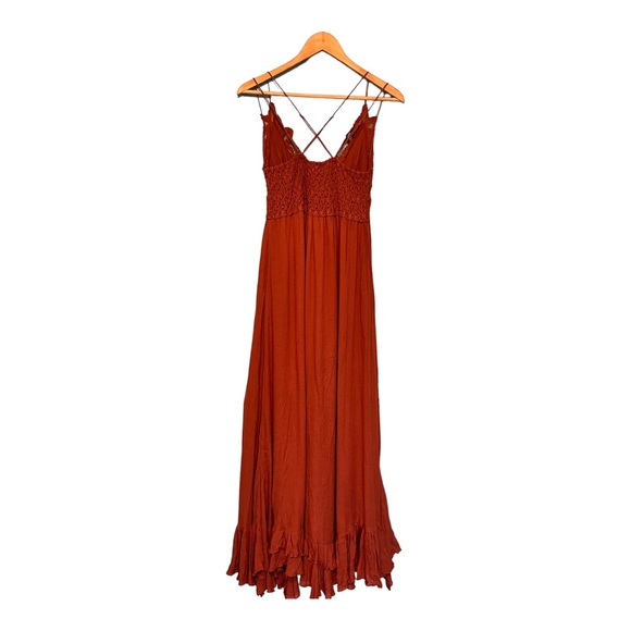 Free People Adelia Maxi Dress Rose Color Size Medium - Picture 5 of 10